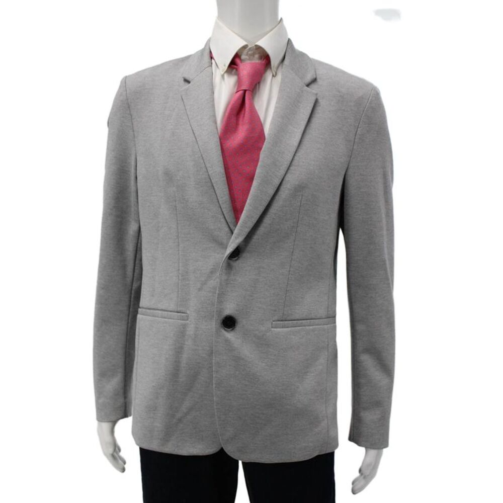 Zara Mens Blazer Gray Polyester Business Size L